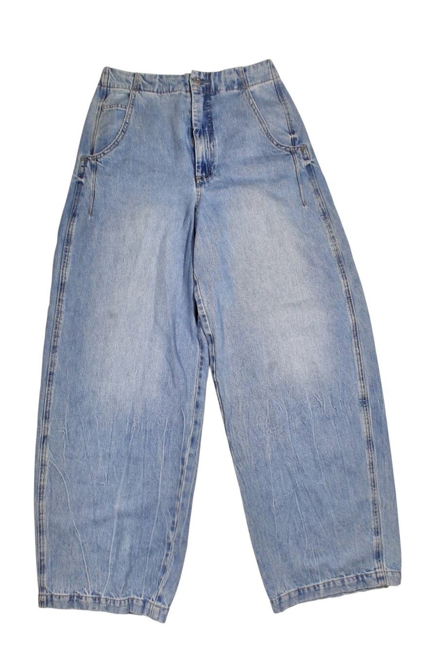 NWOT Pistola Lottie High Rise Relaxed Bowed Leg Jeans Zen Black Size 26